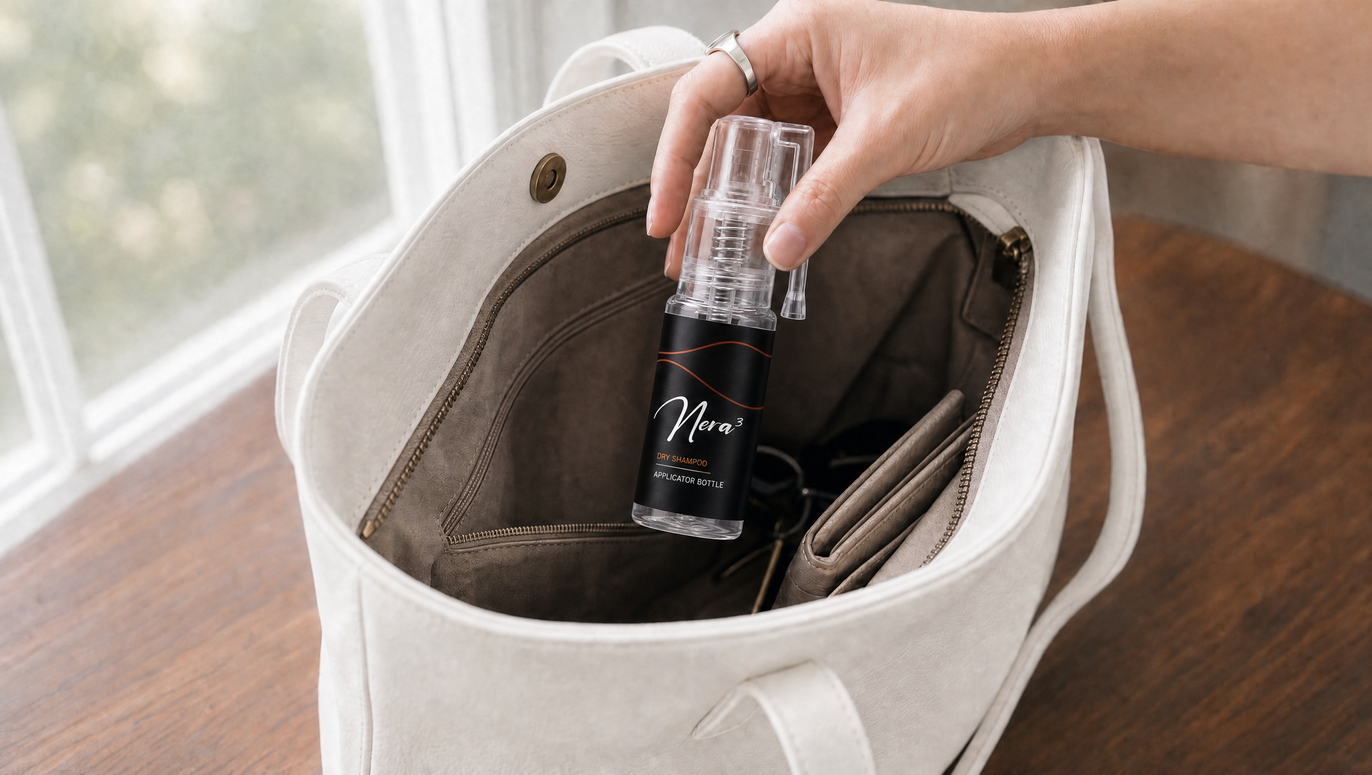 Dry Shampoo with precision applicator
